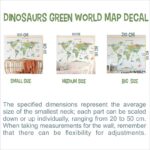 DINOSAUR GREEN WORLD MAP DECAL (6)