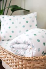 Green Polka Dots Toddler Bedding (60 x 100 cm) (3)