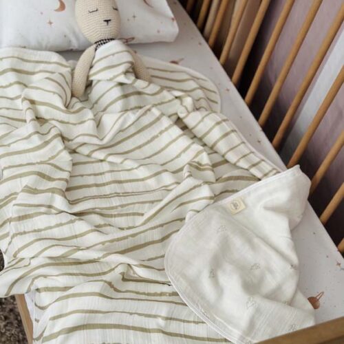 Leaf Muslin Blanket (2)