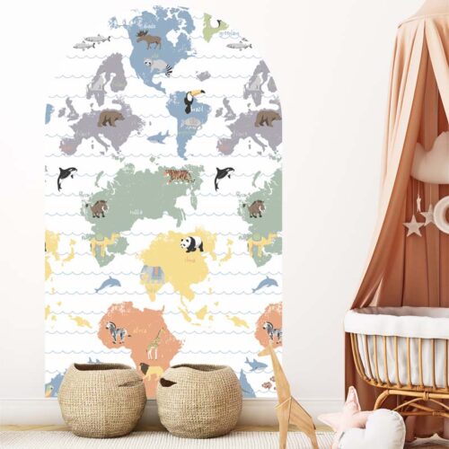 Map Wall Decal