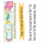 Personalized Mermaid Growth Chart Wall Decal