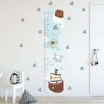 Personalized Pirate Growth Chart Wall Decal