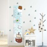 Personalized Pirate Growth Chart Wall Decal