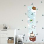 Personalized Pirate Growth Chart Wall Decal