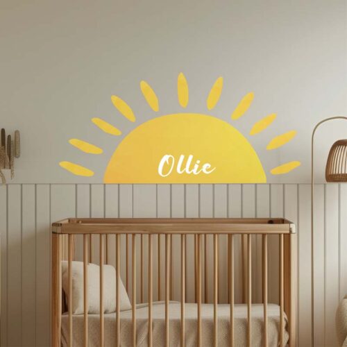 Personalized Rising Shine Wall Decals