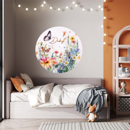 Personalized Round Spring Wall Decals 1 1