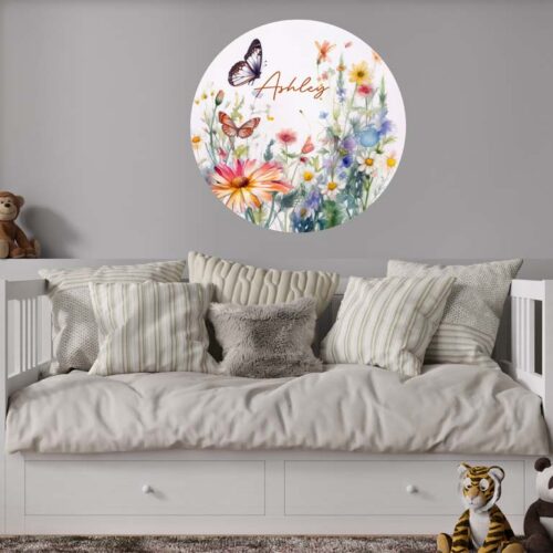 Personalized Round Spring Wall Decals 2 1