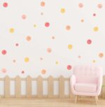 Pink Polka Dots Wall Decal