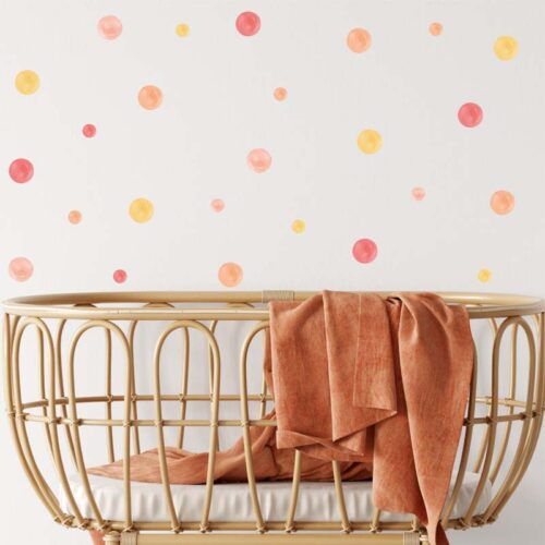 Pink Polka Dots Wall Decal