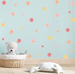 Pink Polka Dots Wall Decal