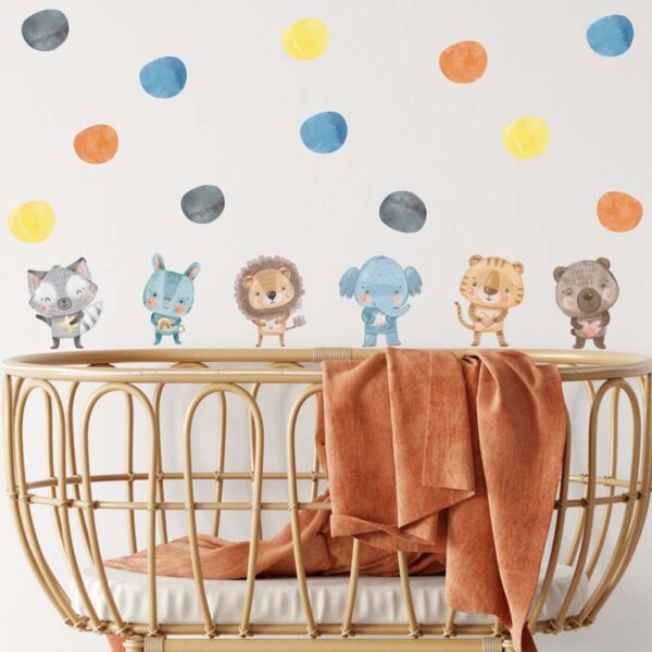 Polka Animals Wall Decal