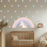 Rainbow Unicorn Wall Decals