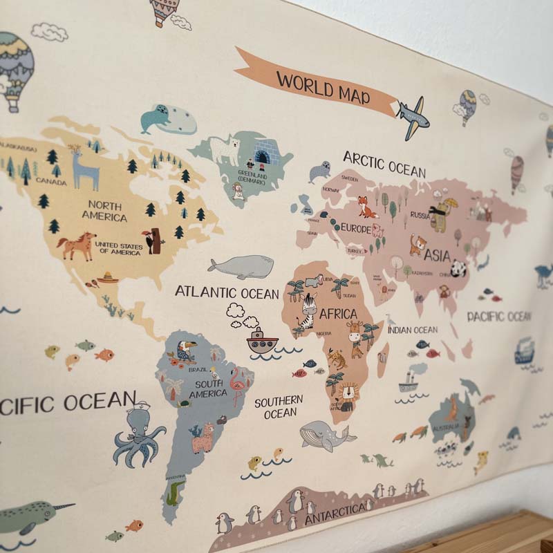 World Map Dreamy Tapestry (5)