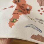 World Map Mustard Tapestry (8)