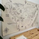 World Map Naturel Tapestry (6)