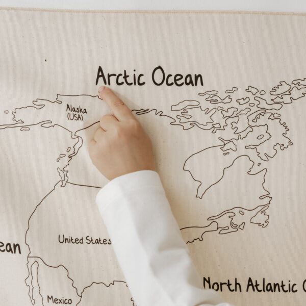 World Map With Countries Tapestry