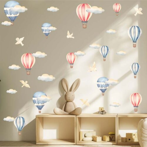 hot air ballons wall decals