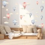 hot air ballons wall decal