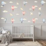 hot air ballons wall decal