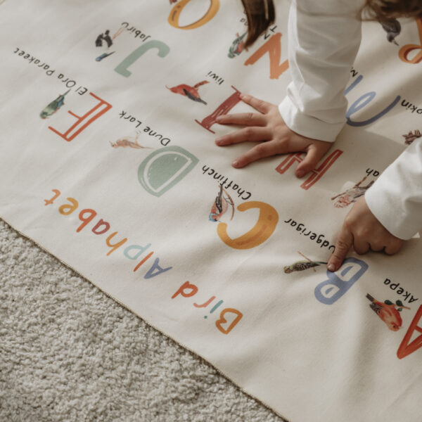 Bird Alphabet Tapestry