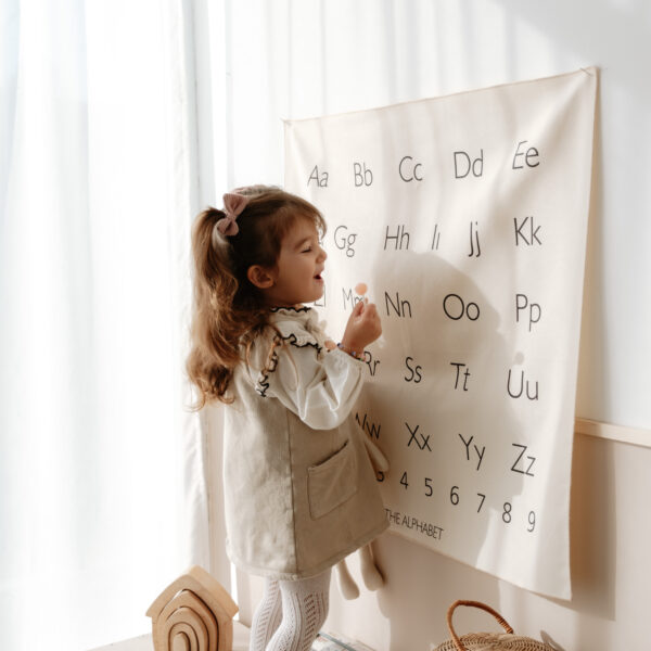 Alphabet with Numbers Tapestry