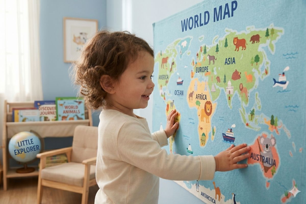 Beyond Decoration: Why Every Child’s Room Needs a World Map