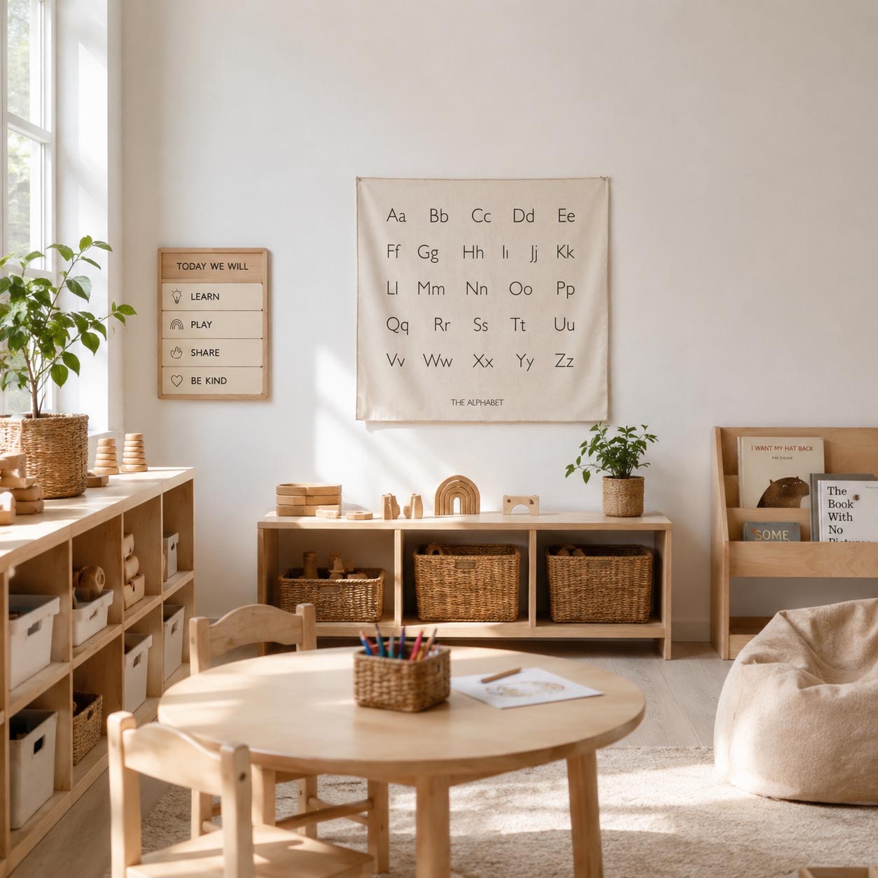 Alphabet Learning Organic Cotton Wall Hanging (2) Alphabet Learning Organic Cotton Wall Hanging 2