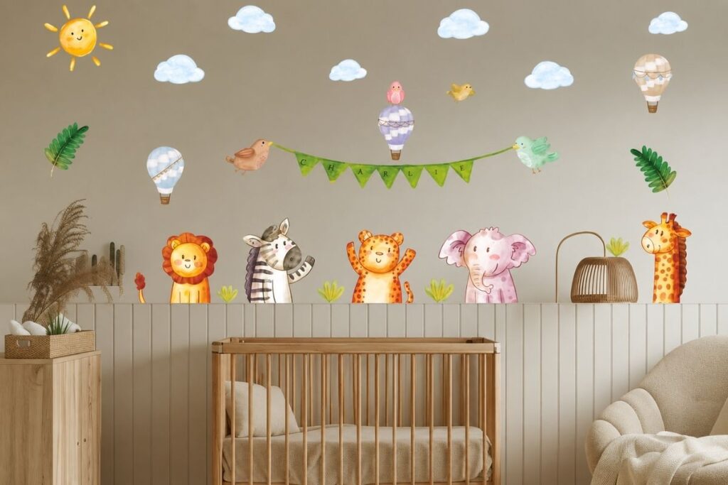Animal Wall Decals for Nursery
