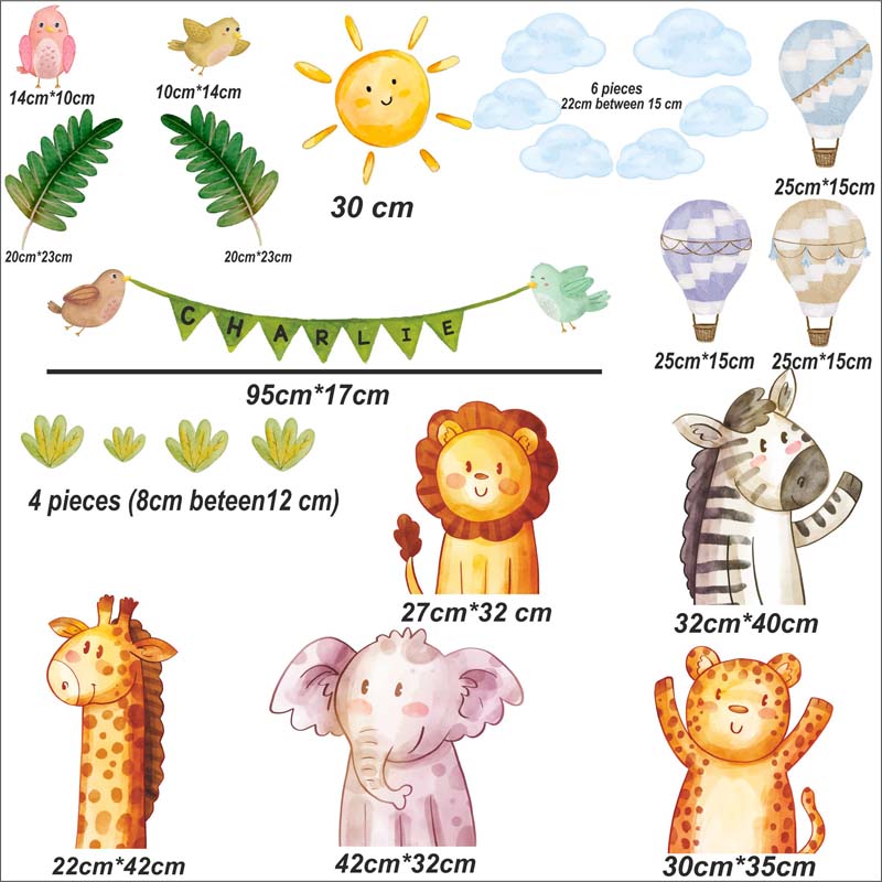 Custom Baby Animal Wall Decal 8