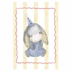 Cute Donkey Fabric Wall Art Print for Nursery & Kids Room3