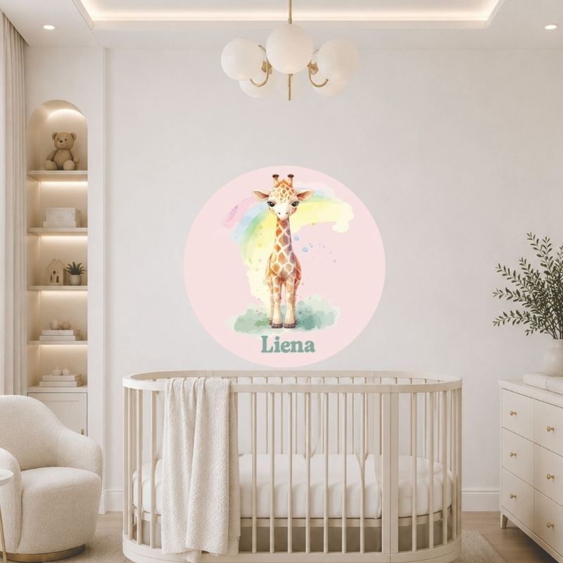 giraffe nursery wall decor