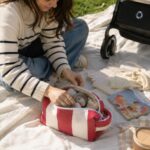 Mom & Baby Red Diaper Bag