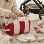 Mom & Baby Red Diaper Bag