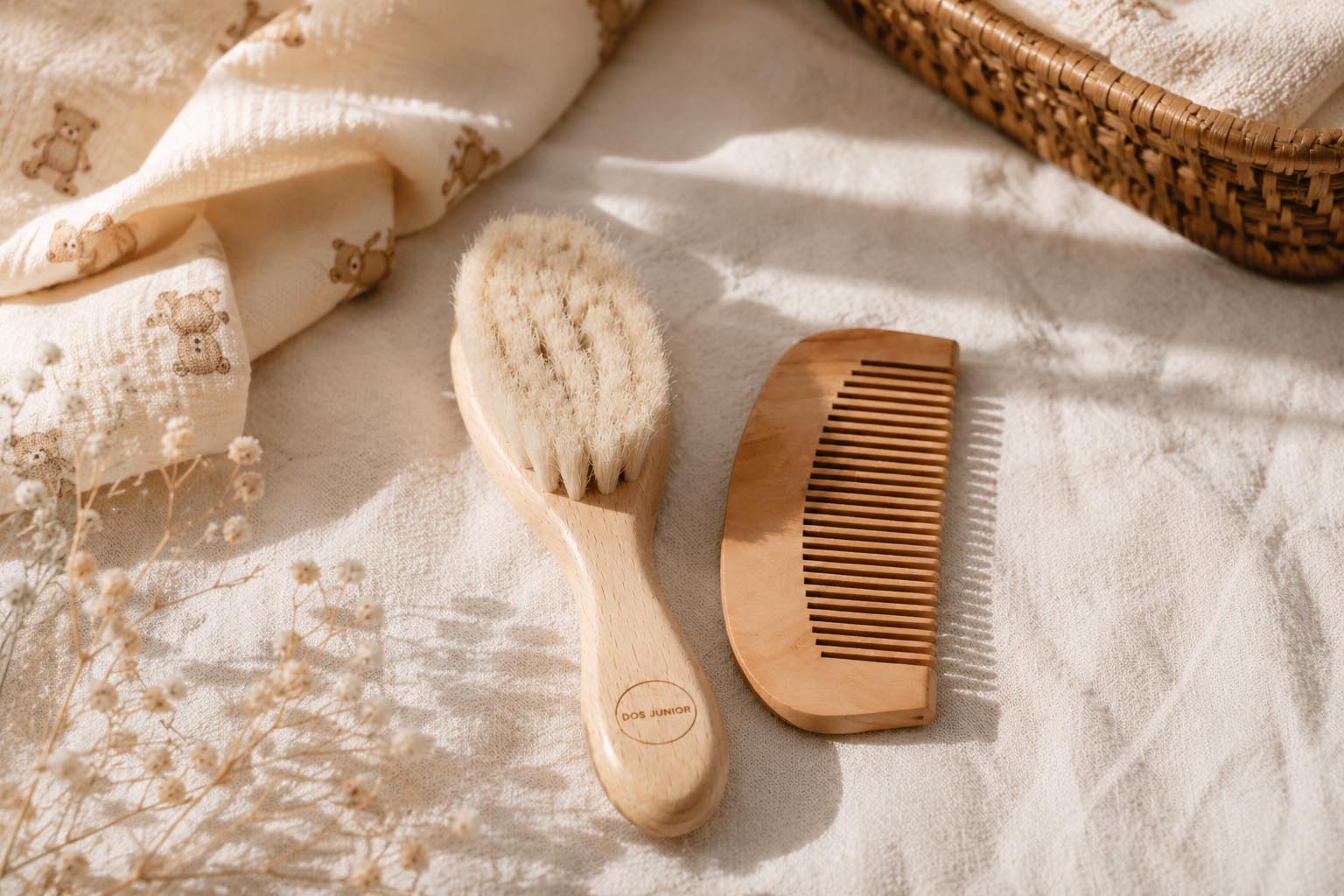 Natural Hair Brush Set 4
