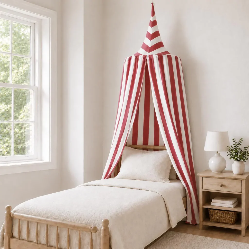nursery canopy tent, bed canopy for nursery, crib drapes, canopy over crib, kids room canopies, play tent canopy, ceiling draped canopy, hanging bed canopy