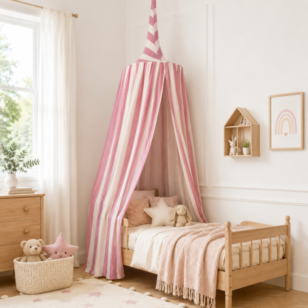 Kids Room Stripe  Princess Canopy