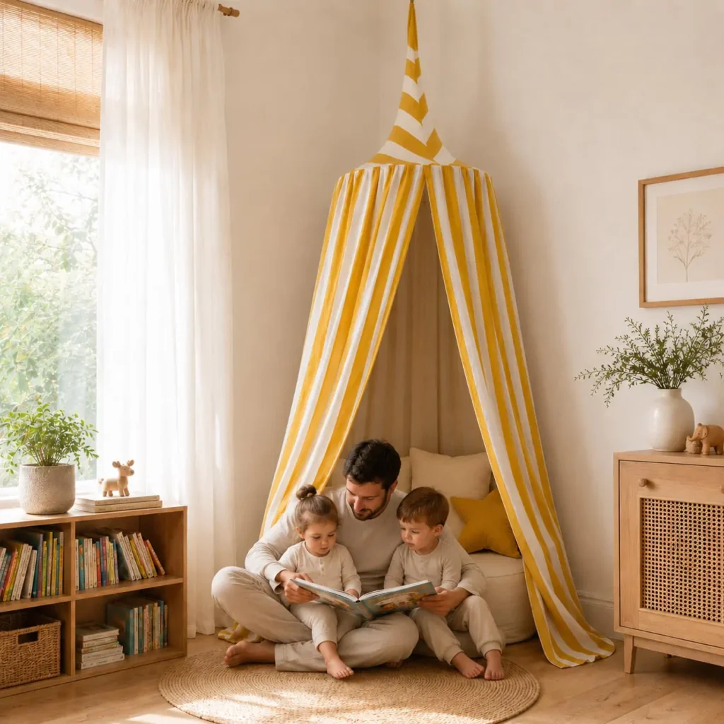 nursery canopy tent, bed canopy for nursery, crib drapes, canopy over crib, kids room canopies, play tent canopy, ceiling draped canopy, hanging bed canopy