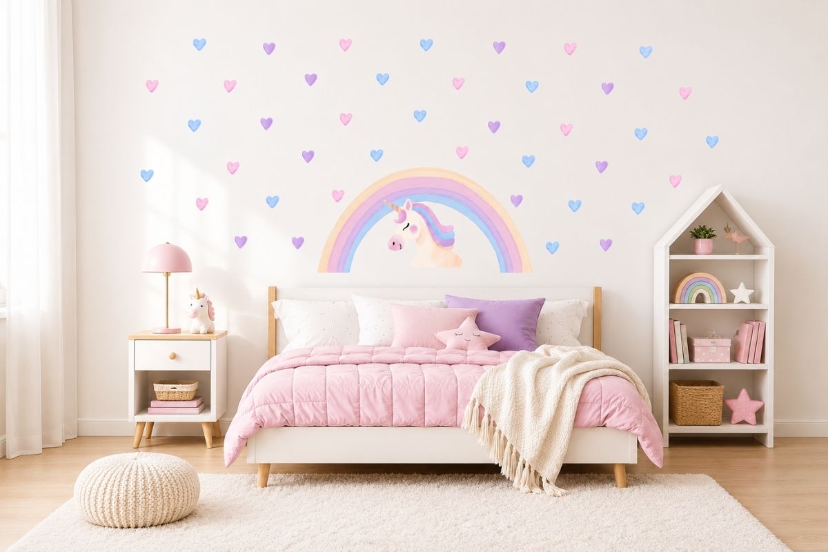Rainbow wall decal