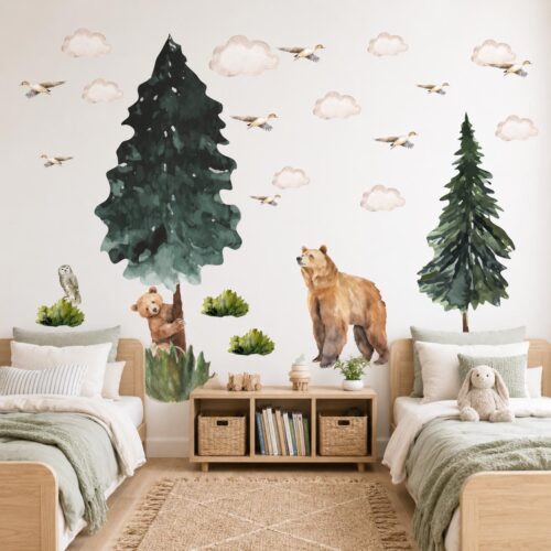 Removable Backwood Forest Pvc Free Decal2