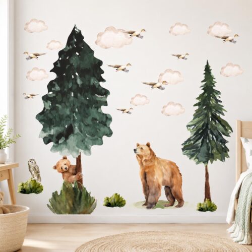 Removable Backwood Forest Pvc Free Decal3