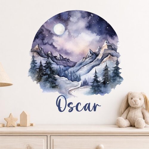 Removable Custom Round Forest Pvc Free Decal3