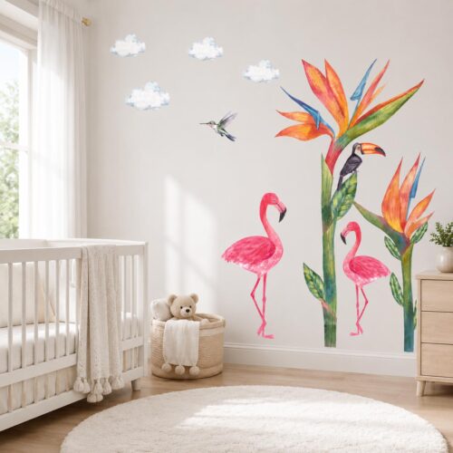 Removable Exotic Jungle Pvc Free Decal3