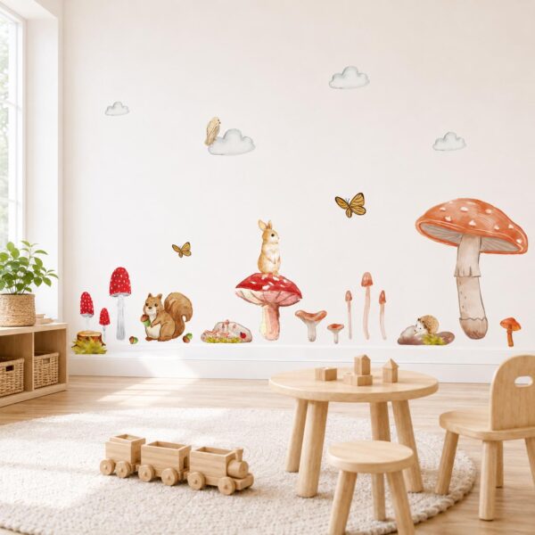 Forest Mushroom Textile Decal