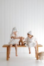 Space Hooded Towel Poncho for Kids2