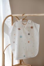 Space Hooded Towel Poncho for Kids6
