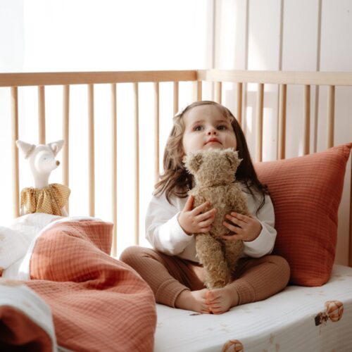 Brick Muslin Bedding Set