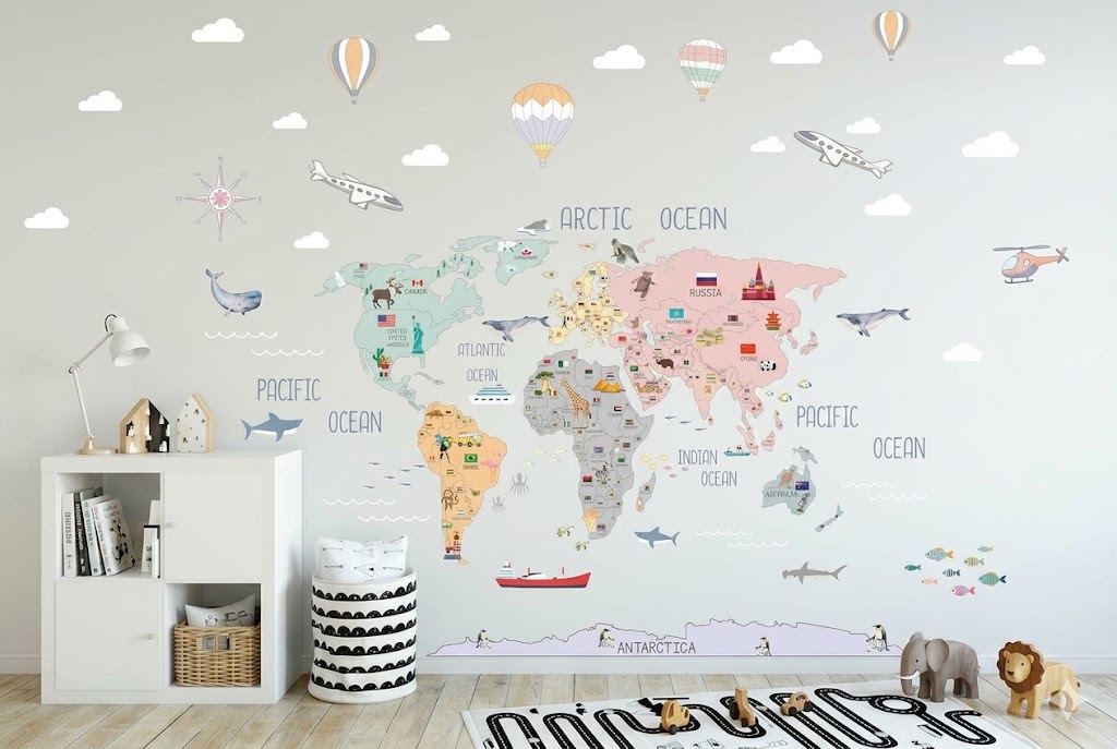 World map illustration