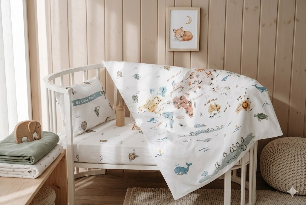 organic cotton crib bedding set