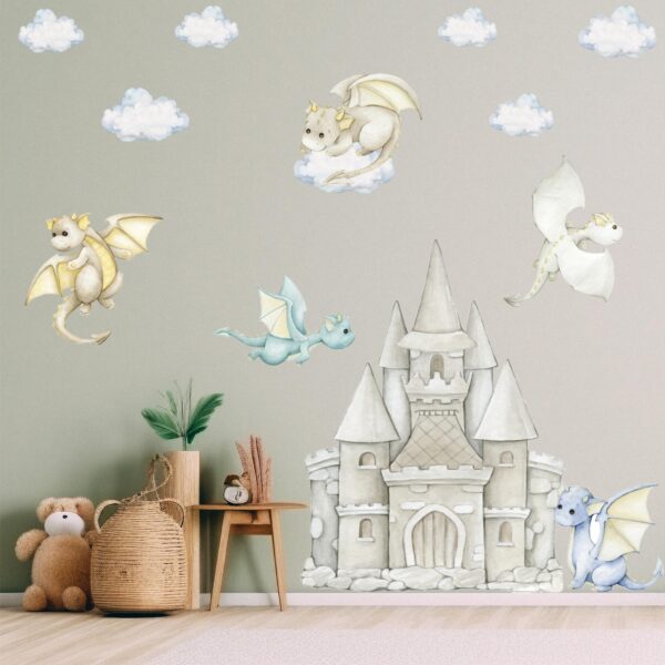 Baby Dragon Textile Decal
