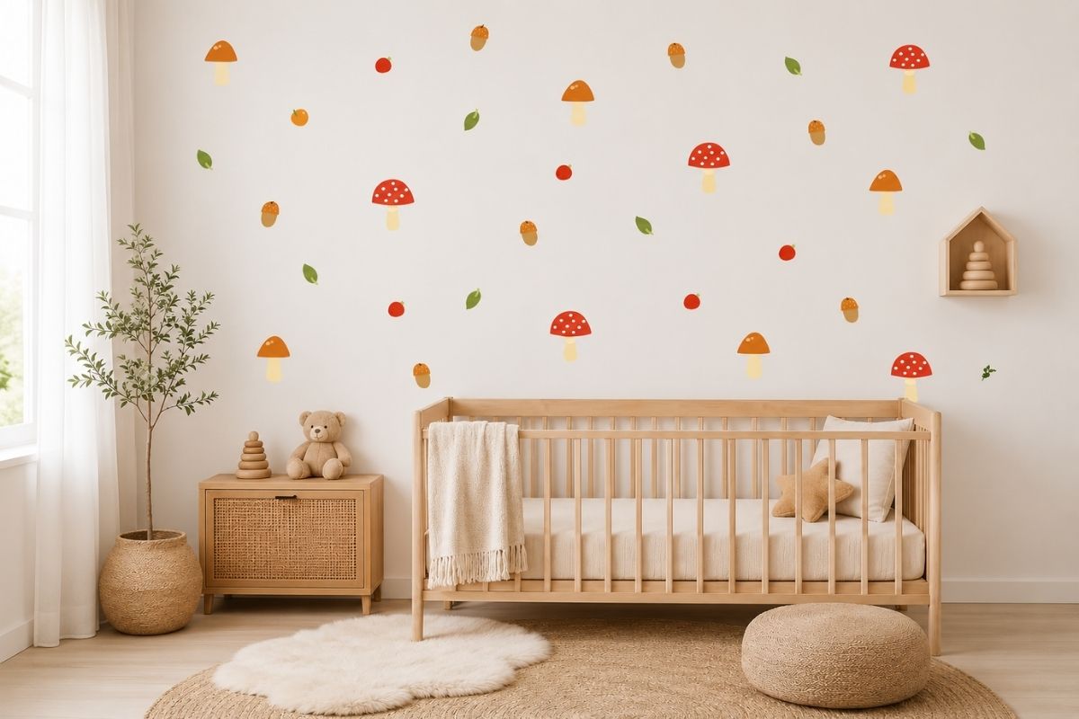 Mushroom Nursery Decor